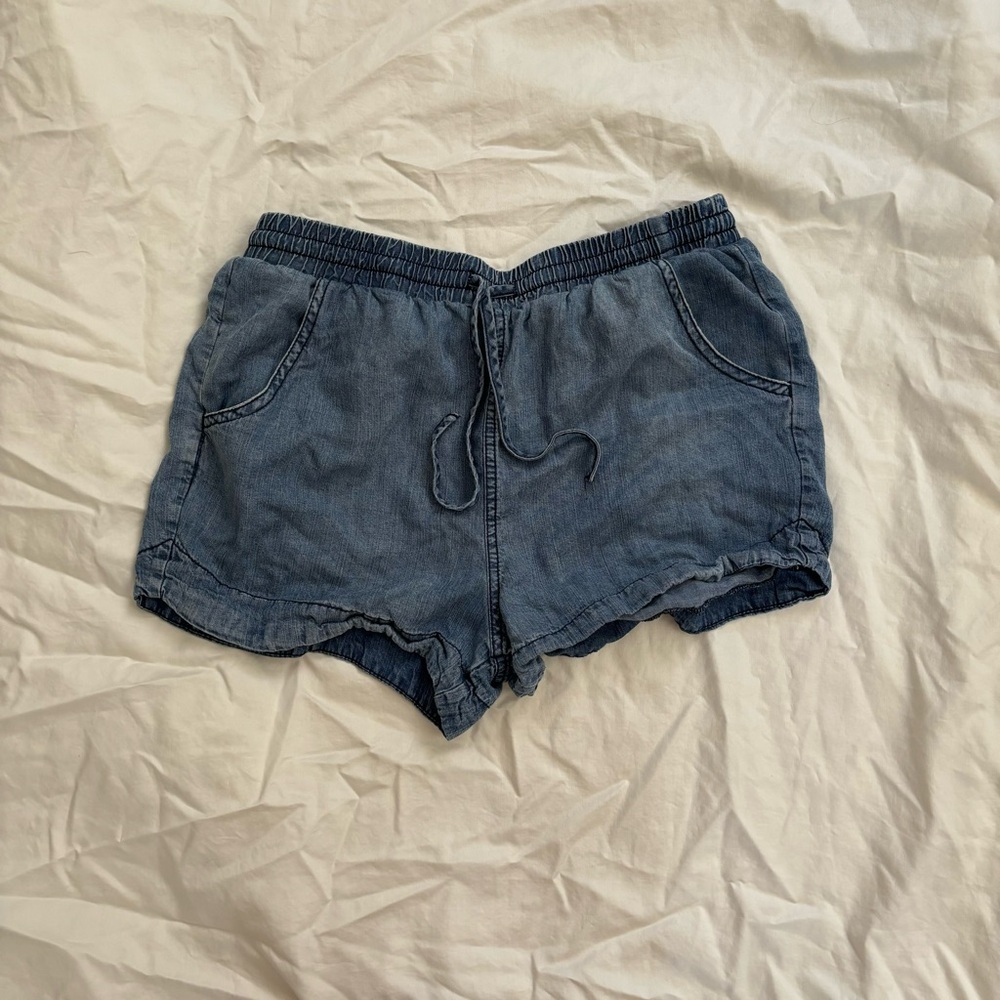 soft blue shorts
